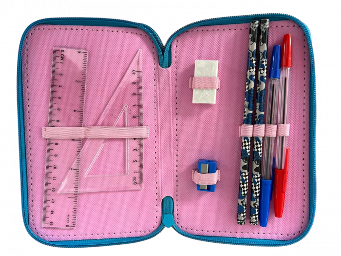 Penar ehipat Flamingo, 3 compartimente, 19x12x6 cm, 32 piese [3]