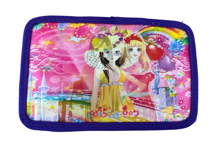 Penar ehipat Raibow Love, holograma 3D , 3 compartimente, 19x12x6 cm, 32 piese [2]