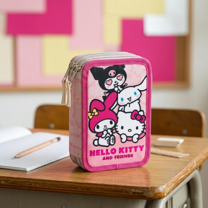 Penar triplu echipat cu 44 piese Giotto, Hello Kitty and Friends [7]