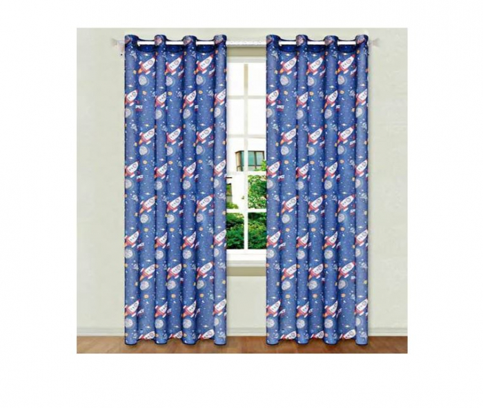 Perdea decorativa camera copiilor Spatiul Cosmic, 140 x 260 cm [2]