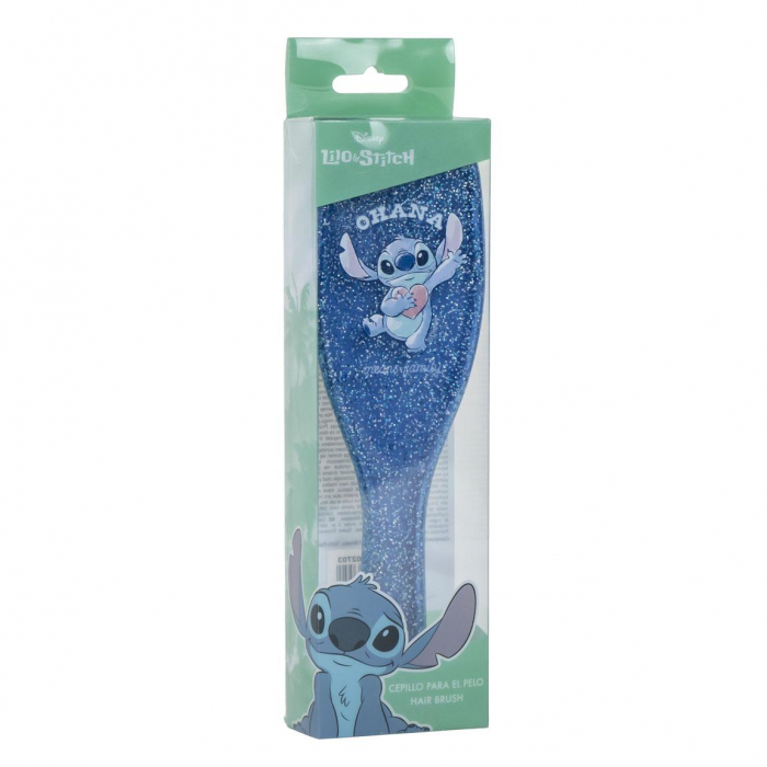 Perie de par ovala cu sclipici Stitch Ohana 6.5x21.8x3.4 cm [3]