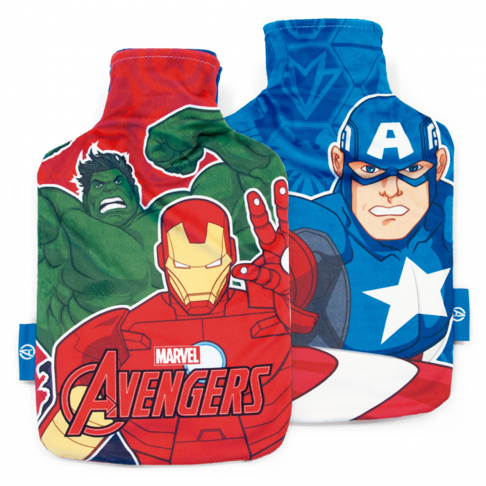 Perna pentru incalzit cu apa calda 1 litru cu husa Avengers 34x20 cm [2]