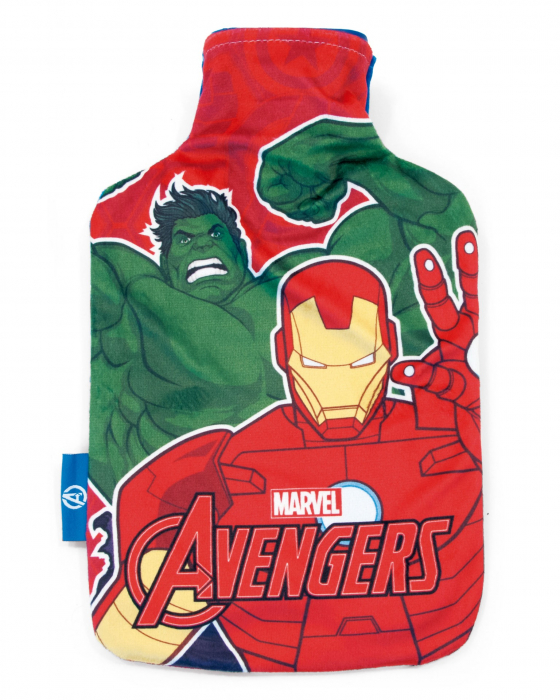 Perna pentru incalzit cu apa calda 1 litru cu husa Avengers 34x20 cm [3]