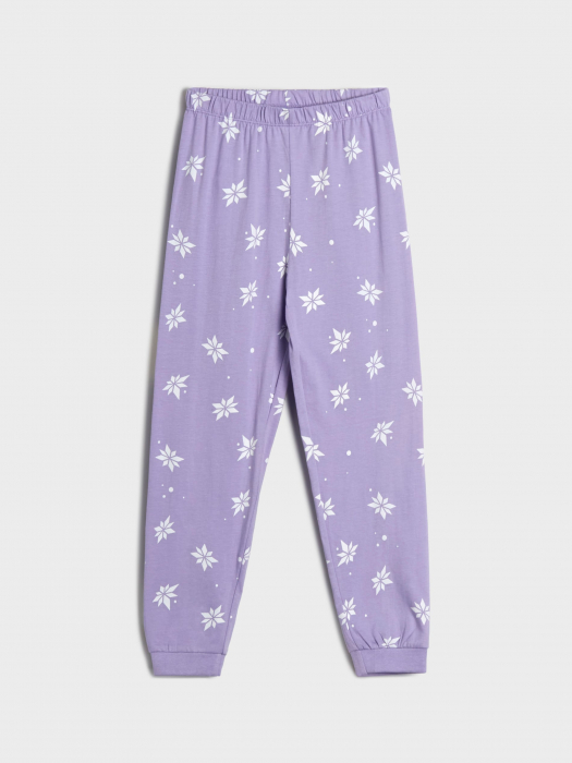 Pijama 2 piese cu maneca lunga din bumbac, Frozen Magic [4]