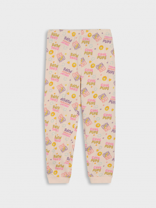 Pijama 2 piese cu maneca lunga din bumbac, Paw Patrol Skye [4]
