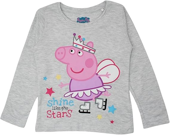 Pijama 2 piese cu maneca lunga din bumbac Peppa Pig [2]