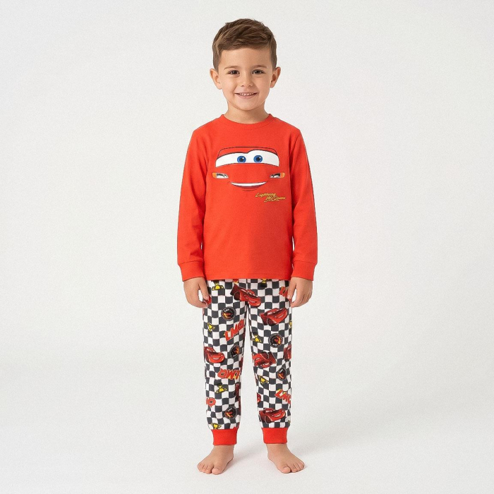 Pijama cozy cu mânecă lungă și design Cars [5]