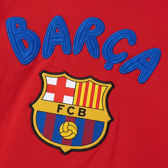 Pijama cozy cu mânecă lungă și design FC Barcelona [3]
