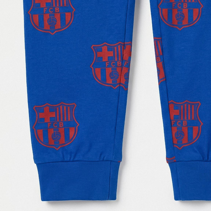 Pijama cozy cu mânecă lungă și design FC Barcelona [4]