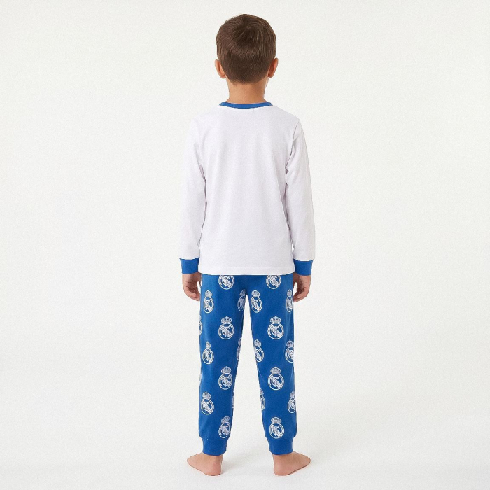 Pijama cozy cu mânecă lungă și design Real Madrid [6]