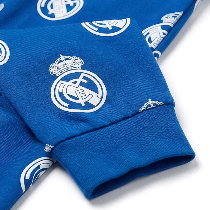Pijama cozy cu mânecă lungă și design Real Madrid [4]