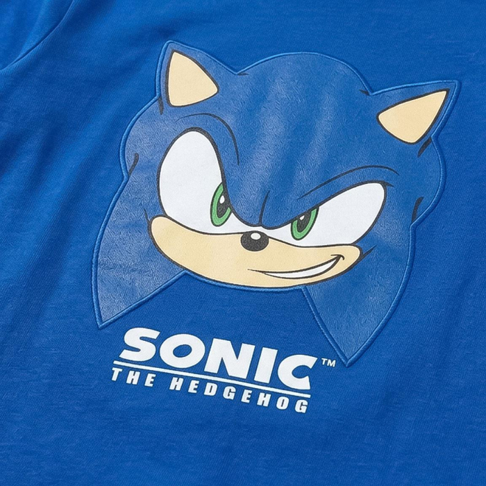 Pijama cozy cu mânecă lungă și design Sonic [3]