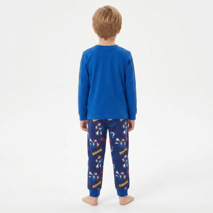 Pijama cozy cu mânecă lungă și design Sonic [6]