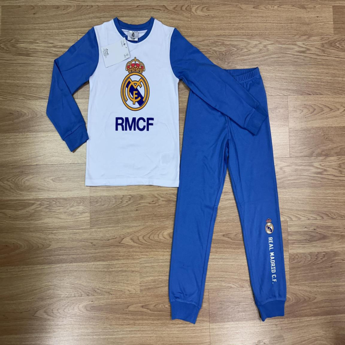 Pijama interlock cu mânecă lungă și design Real Madrid [4]