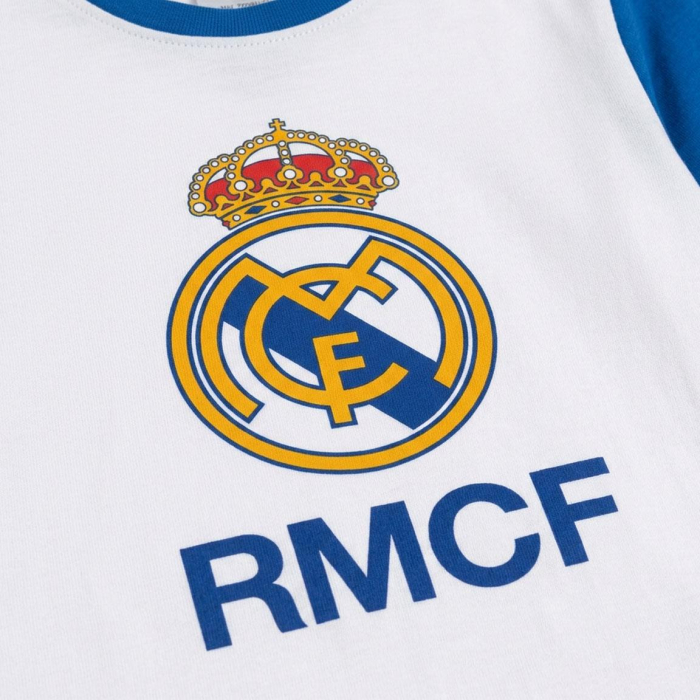 Pijama interlock cu mânecă lungă și design Real Madrid [3]