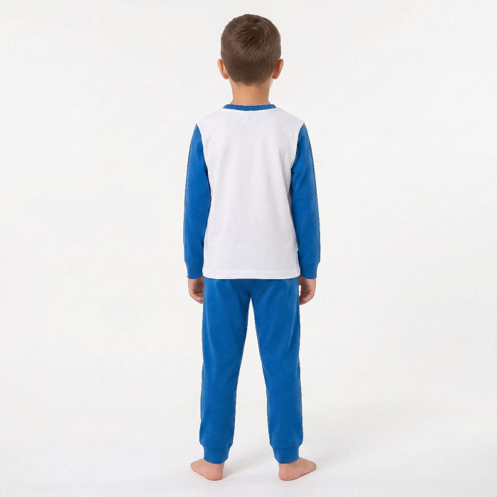 Pijama interlock cu mânecă lungă și design Real Madrid [6]