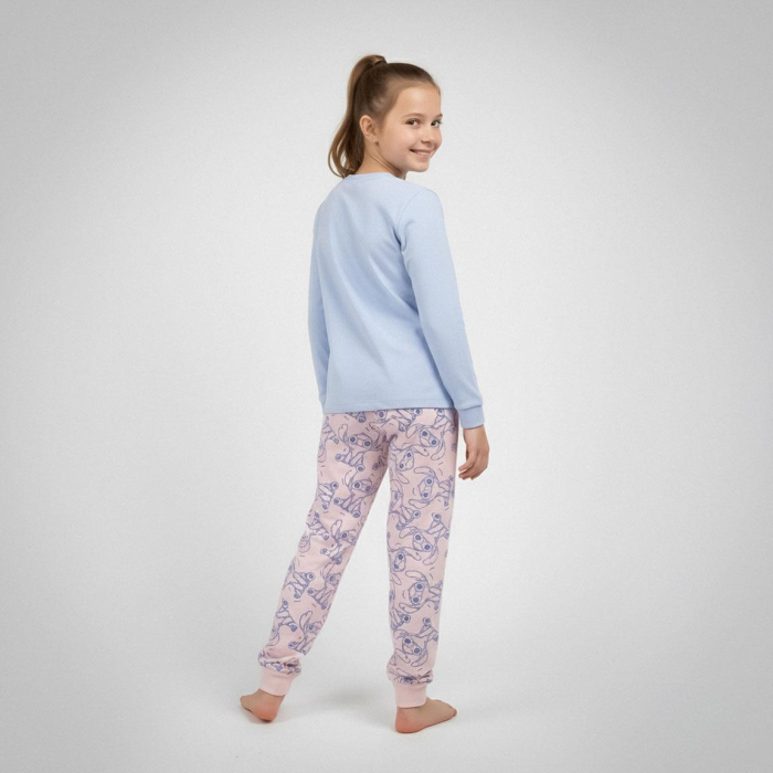 Pijama bumbac, 2 piese, maneca lunga Aloha Stitch [2]