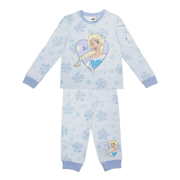 Pijama bumbac, 2 piese, maneca lunga Elsa Frozen [3]