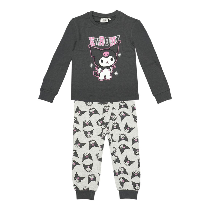 Pijama bumbac, 2 piese, maneca lunga Hello Kitty Kuromi [1]