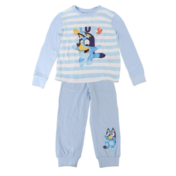 Pijama bumbac, 2 piese, maneca lunga Hey Bluey [3]