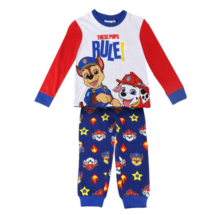 Pijama bumbac, 2 piese, maneca lunga Paw Patrol Pups Rule [3]