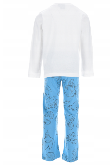Pijama bumbac 2 piese pentru baieti cu maneca lunga Sonic Hedgehog [2]