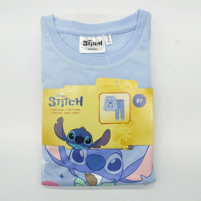 Pijama bumbac, 2 piese, maneca lunga Time to Chill Stitch [7]