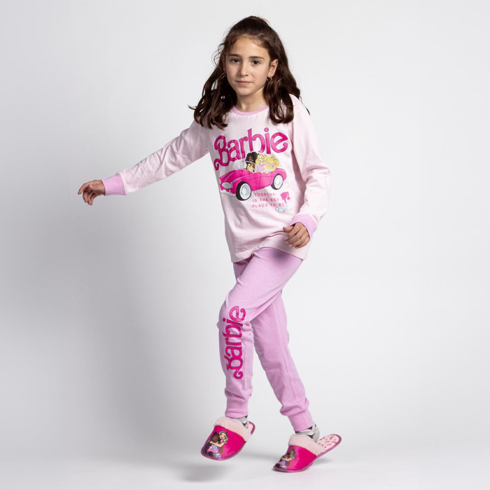 Pijama bumbac, 2 piese, maneca lunga Together Barbie [4]