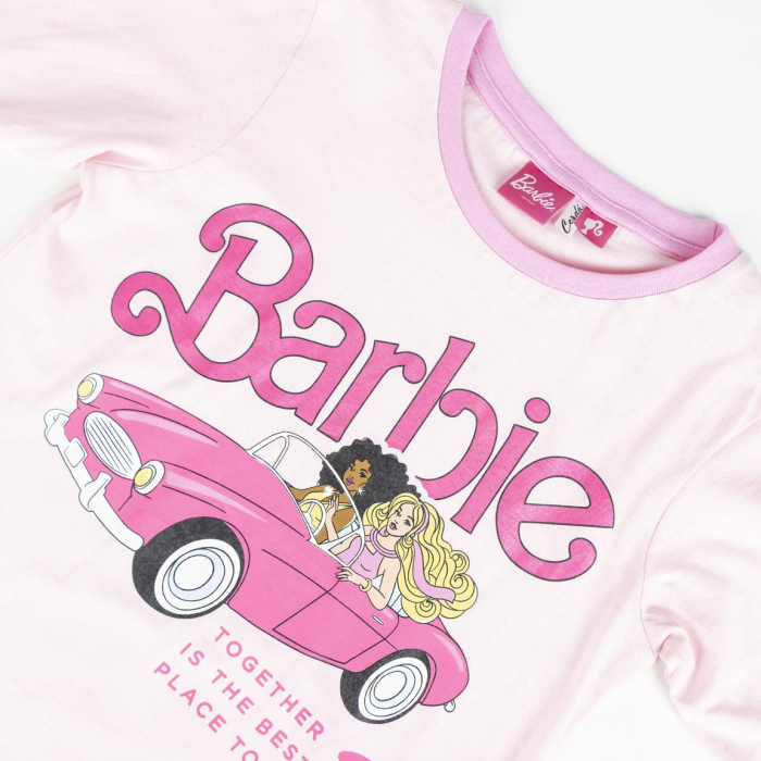 Pijama bumbac, 2 piese, maneca lunga Together Barbie [3]