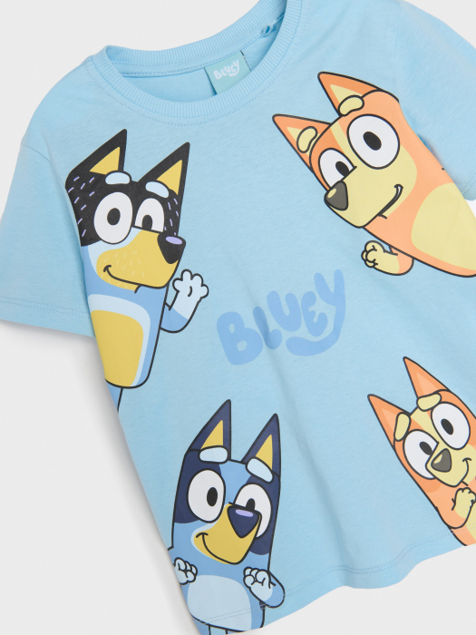 Pijama bumbac cu maneca scurta Bluey [5]