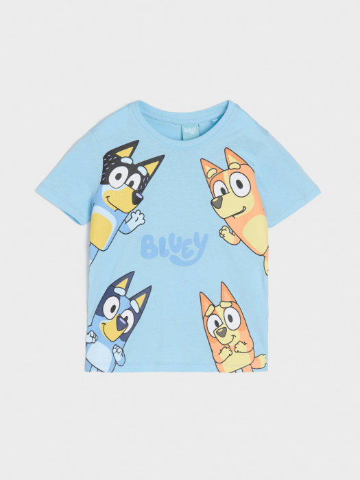 Pijama bumbac cu maneca scurta Bluey [4]