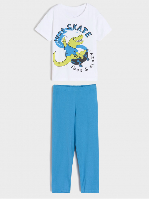 Pijama bumbac cu maneca scurta Just Skate [1]