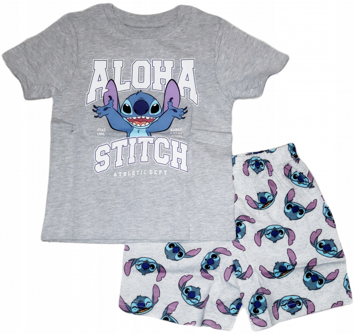Pijama bumbac cu maneca scurta, Stitch Aloha [1]