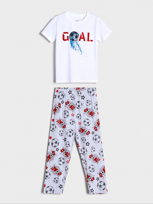 Pijama bumbac cu maneca scurta Goal [1]