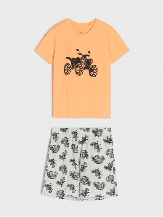Pijama bumbac cu maneca scurta ATV [1]