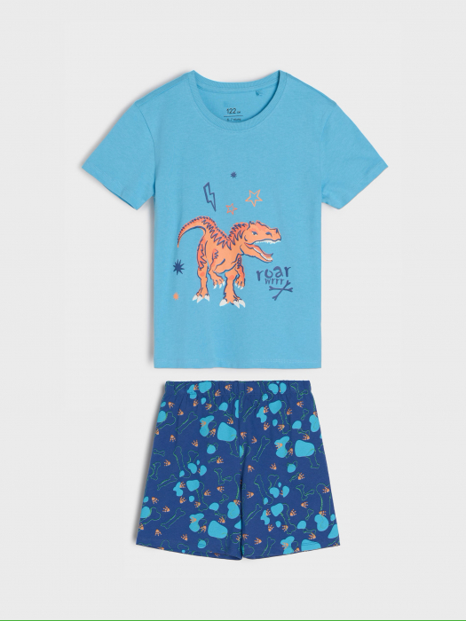 Pijama bumbac din doua piese T-Rex [1]