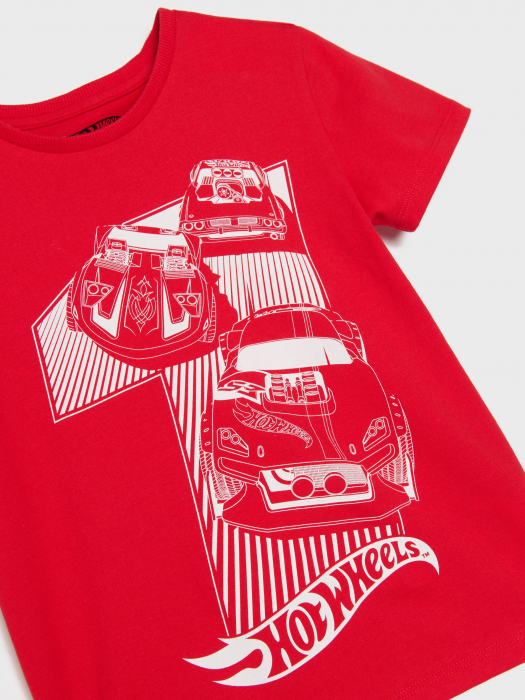 Pijama bumbac din doua piese Hot Wheels [4]