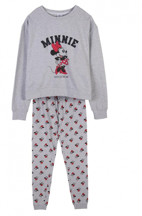 Pijama bumbac maneca lunga, dama, Minnie Mouse [3]