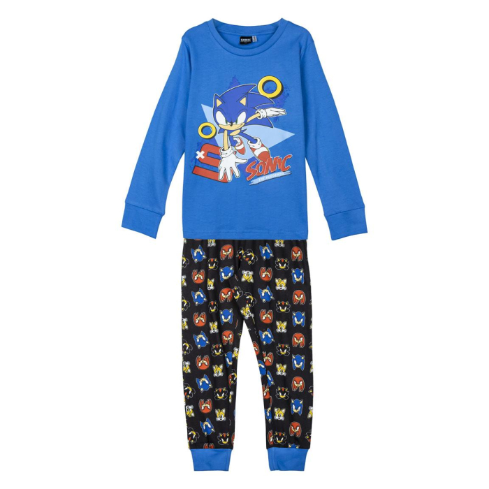 Pijama bumbac maneca lunga Sonic [5]