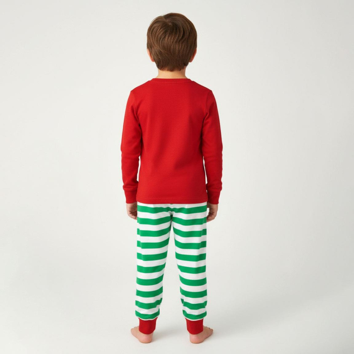 Pijama bumbac pentru copii, 2 piese, maneca lunga The Elf [2]