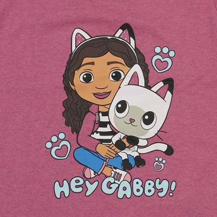 Pijama bumbac pentru fete, 2 piese, maneca lunga Hey Gabby [5]