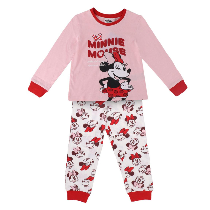 Pijama bumbac pentru fete, 2 piese, maneca lunga Minnie Mouse Polka Dot [1]