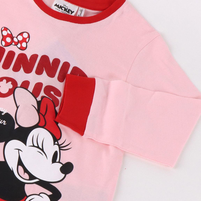 Pijama bumbac pentru fete, 2 piese, maneca lunga Minnie Mouse Polka Dot [3]