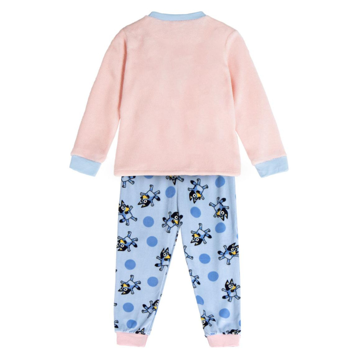 Pijama coral fleece pentru fete, 2 piese, maneca lunga Bluey [2]