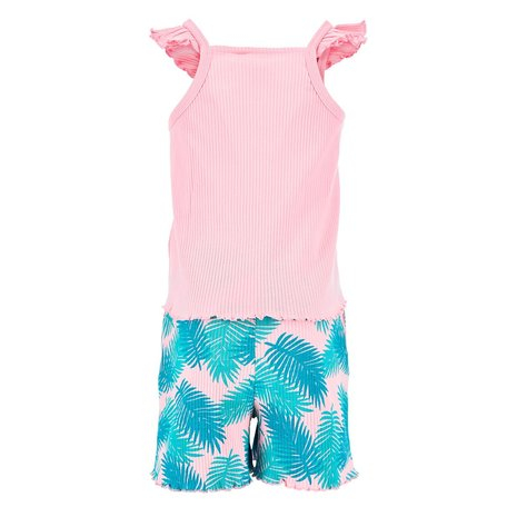 Pijama de vara cu maieu si volanas din bumbac, Lilo & Stitch Sweet Dream [2]