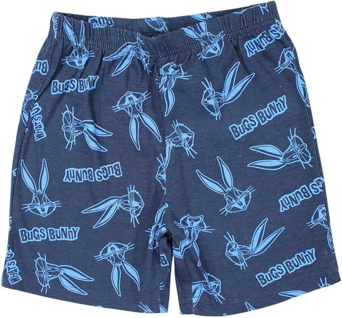 Pijama de vara cu maneca scurta, bumbac, Bugs Bunny [3]