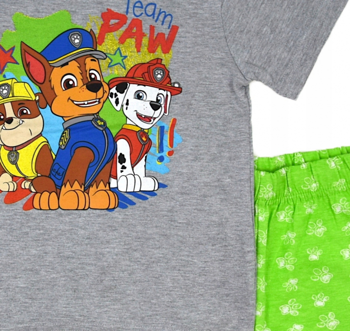 Pijama de vara cu maneca scurta, bumbac, Paw Patrol Team [3]