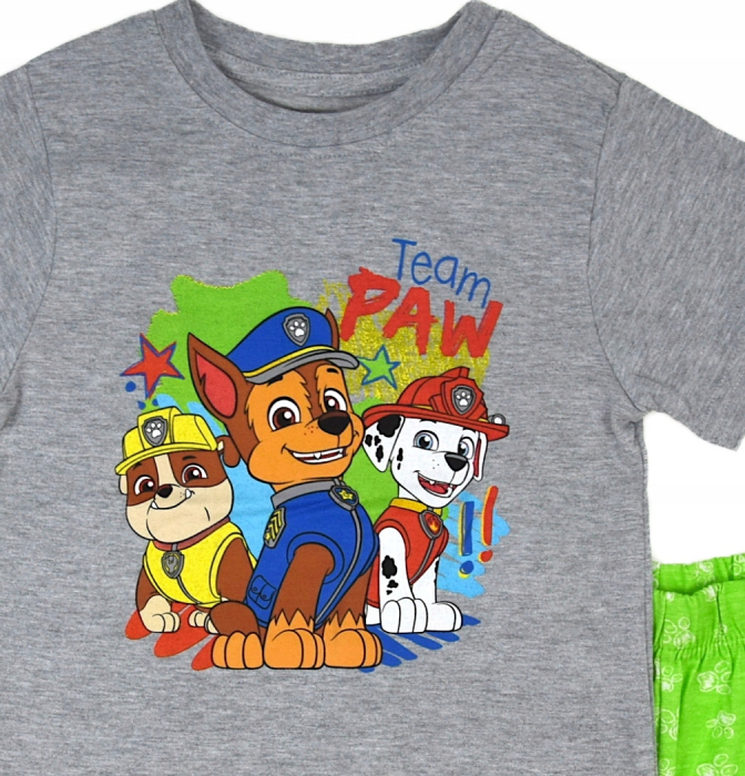 Pijama de vara cu maneca scurta, bumbac, Paw Patrol Team [2]