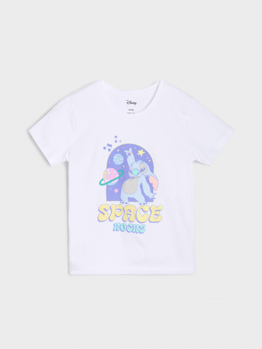 Pijama de vara cu maneca scurta din bumbac Lilo & Stitch [4]