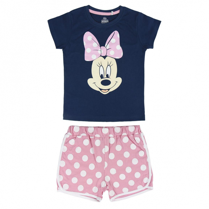Pijama de vara cu maneca scurta din bumbac, Minnie Mouse [1]